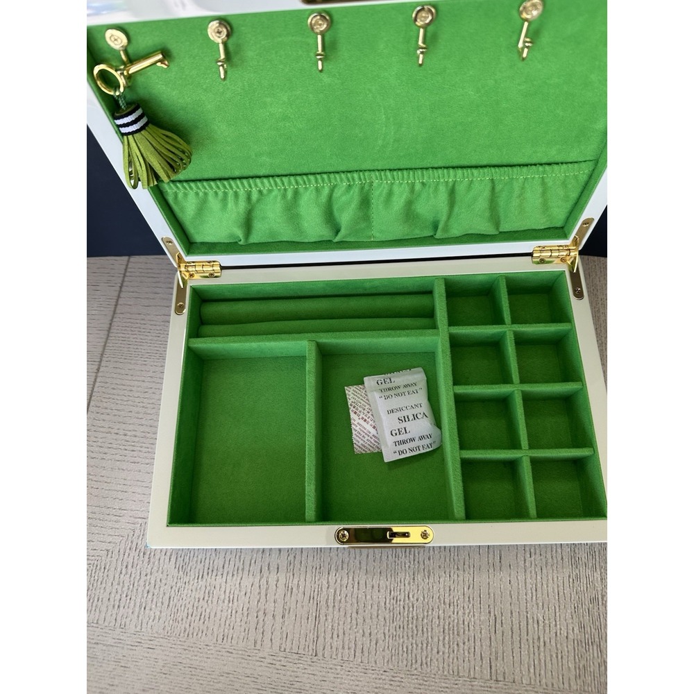 Jonathan Adler Lacquer Jewelry Box Blue Green – New Factory Sealed in Package - Picture 6 of 11